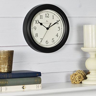 FirsTime & Co. 10043 FirsTime Black Essential Wall Clock, 8.5", $18.53 (Reg $22.12)