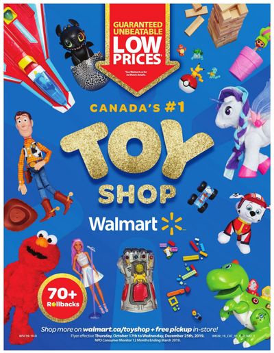Walmart Toy Shop Flyer October 17 to December 25