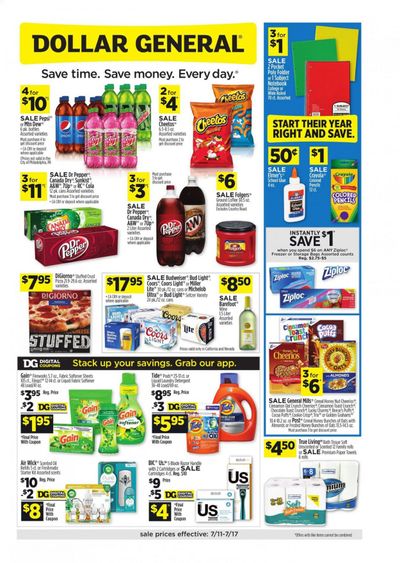 Dollar General (CA, NV) Weekly Ad Flyer July 11 to July 17