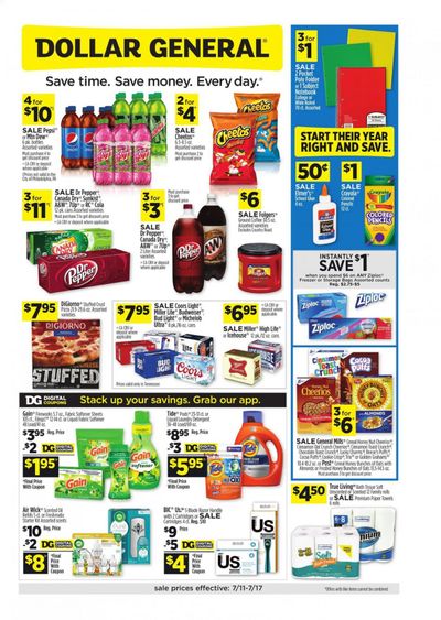 Dollar General (TN) Weekly Ad Flyer July 11 to July 17