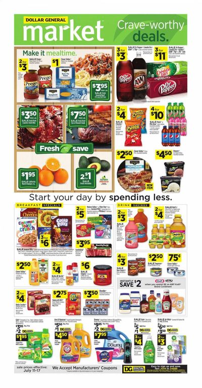 Dollar General (IN, OH) Weekly Ad Flyer July 11 to July 17