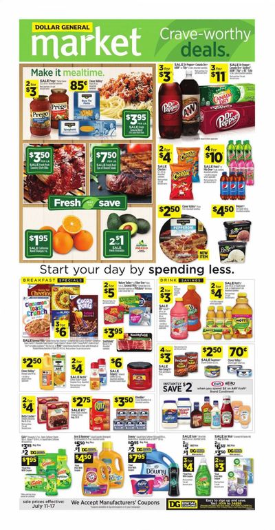Dollar General (AL, GA, KY, LA, TN) Weekly Ad Flyer July 11 to July 17