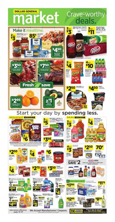 Dollar General (CA) Weekly Ad Flyer July 11 to July 17