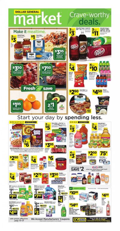 Dollar General (GA) Weekly Ad Flyer July 11 to July 17