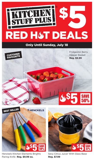 Kitchen Stuff Plus Red Hot Deals Flyer July 12 to 18