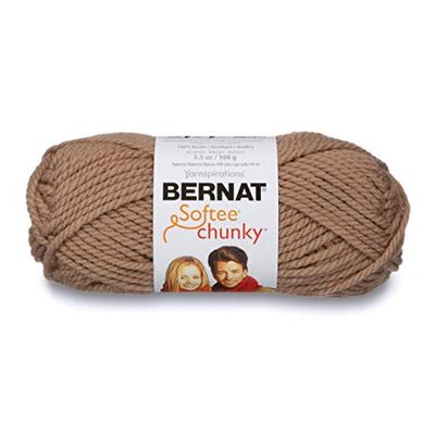 Bernat 16112828011 Softee Chunky Yarn, Soft Taupe, 1 Pack $4.27 (Reg $9.70)