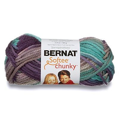 Bernat 16112929121 Softee Chunky Ombre Yarn, Shadow, Single Ball, 1 Pack $4.27 (Reg $8.31)