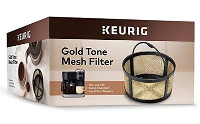 Keurig Reusable Ground Coffee Filter Compatible Essentials and K-Duo Brewers only, Eco-Friendly Way to Brew a Carafe, Gold Tone Mesh $14.99 (Reg $22.40)
