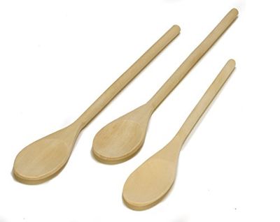 IMUSA USA IMU-71109 Wood Spoon Set 3-Piece, Tan $7 (Reg $8.08)