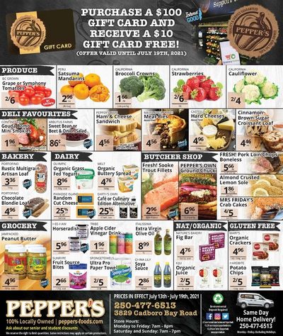 Pepper's Foods Flyer July 13 to 19