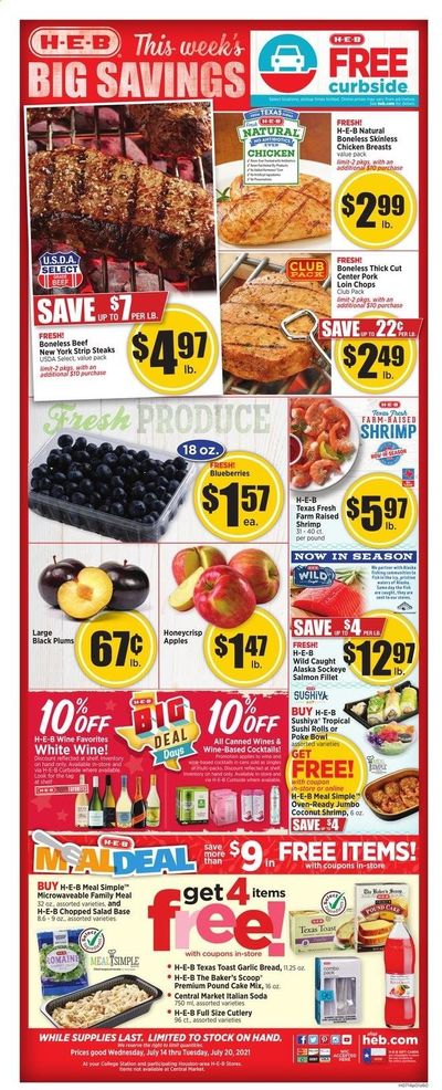 H-E-B (TX) Weekly Ad Flyer July 14 to July 20