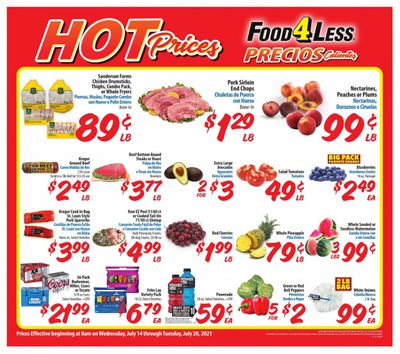 Food 4 Less (CA) Weekly Ad Flyer July 14 to July 20