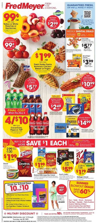 Fred Meyer (DC, DE, NJ, NY, PA, VA) Weekly Ad Flyer July 14 to July 20