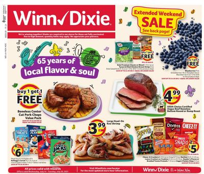 Winn Dixie (AL, FL, GA, LA) Weekly Ad Flyer July 14 to July 20