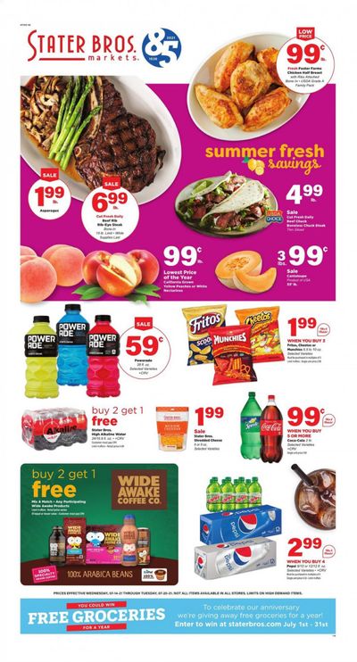 Stater Bros. (CA) Weekly Ad Flyer July 14 to July 20