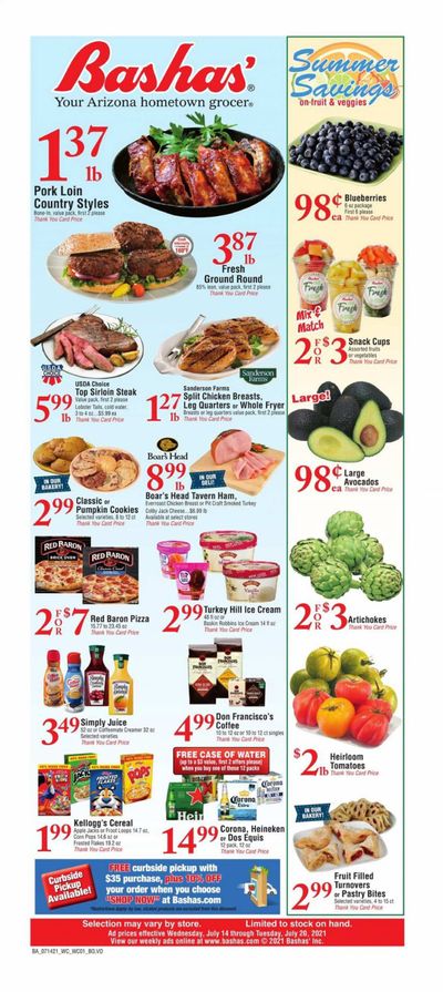 Bashas' (AZ) Weekly Ad Flyer July 14 to July 20