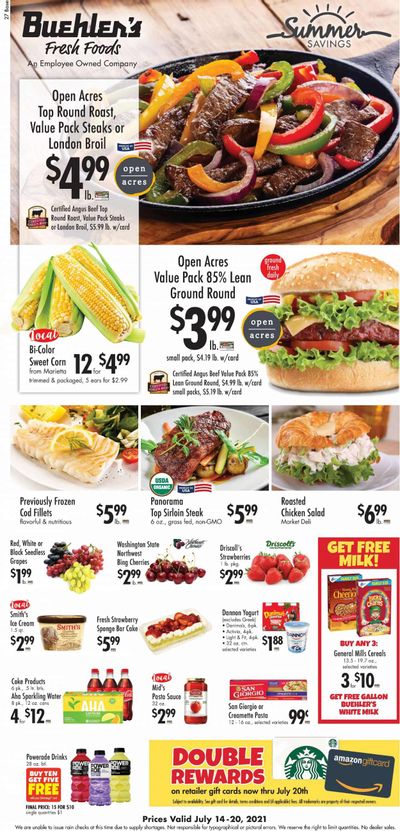 Buehler's (OH) Weekly Ad Flyer July 14 to July 20