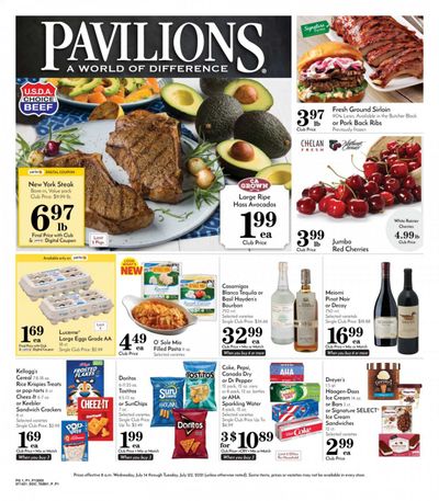Pavilions (CA) Weekly Ad Flyer July 14 to July 20