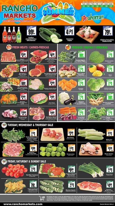 Rancho Markets (UT) Weekly Ad Flyer July 13 to July 19