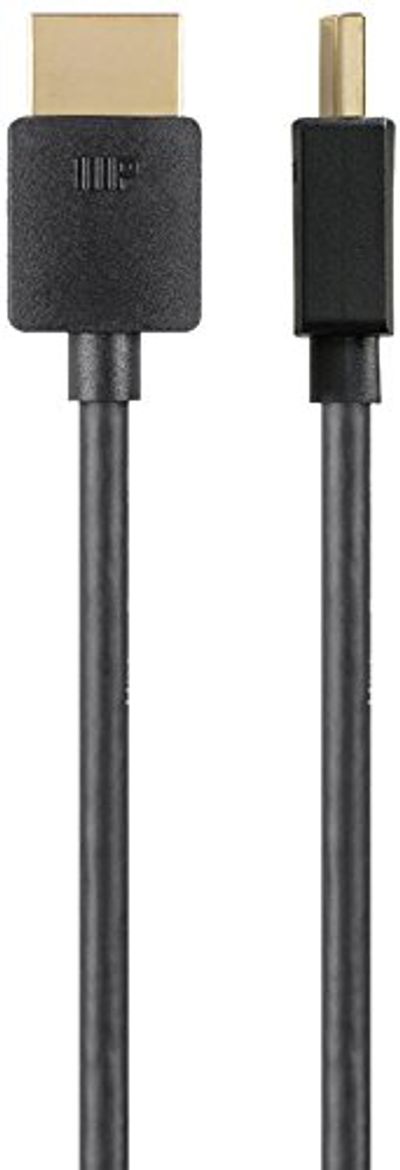 Monoprice High Speed HDMI Cable - 3 Feet - Black| Certified Premium, 4K@60Hz, HDR, 18Gbps, 36AWG, YUV, 4:4:4 - Ultra Slim Series $10.61 (Reg $14.97)