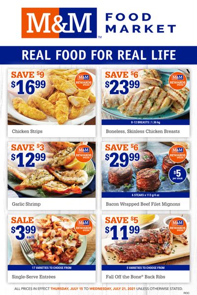 M&M Food Market (Atlantic & West) Flyer July 15 to 21