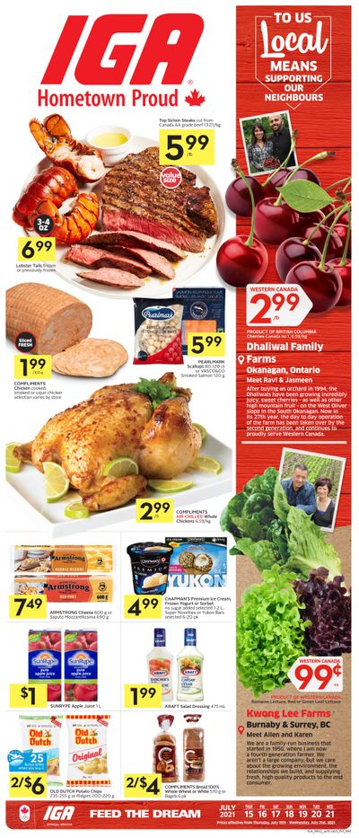 IGA (West) Flyer July 15 to 21