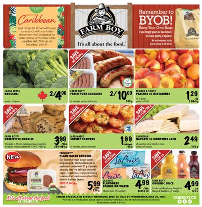 Farm Boy Flyer July 15 to 21