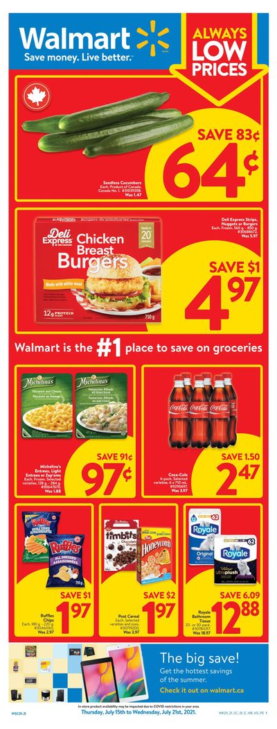 Walmart (Atlantic) Flyer July 15 to 21