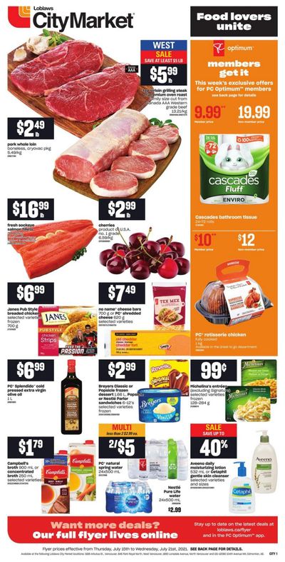 Loblaws City Market (West) Flyer July 15 to 21