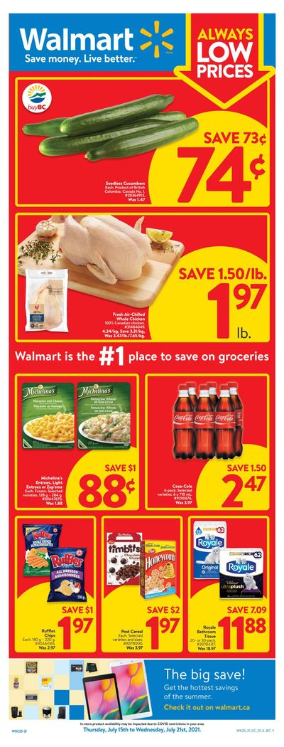 Walmart (West) Flyer July 15 to 21