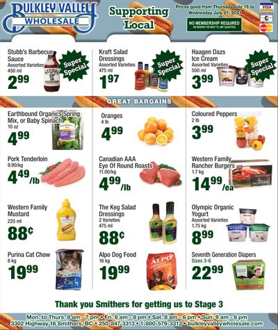 Bulkley Valley Wholesale Flyer July 15 to 21
