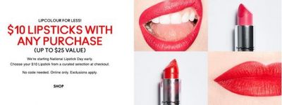 MAC Cosmetics Canada Deals: $10 Lipsticks w/ ALL Orders + Save Up to 40% OFF Sale