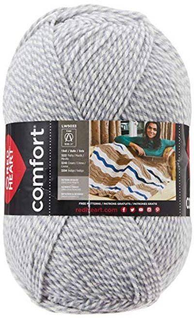 Coats: Yarn Red Heart Comfort Yarn, Grey Marl $9.97 (Reg $13.09)