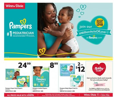 Winn Dixie (AL, FL, GA, LA) Weekly Ad Flyer July 14 to July 27