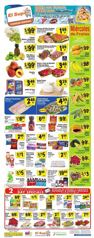 El Super (CA, NM, NV, TX) Weekly Ad Flyer July 14 to July 20