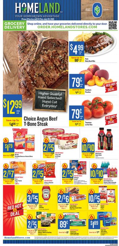 Homeland (OK, TX) Weekly Ad Flyer July 14 to July 20