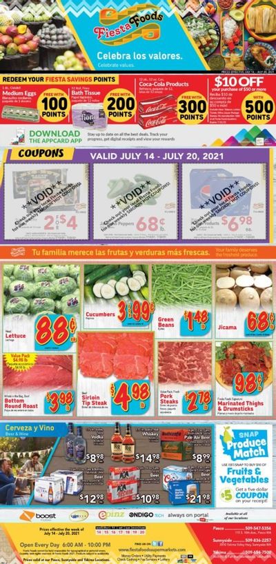 Fiesta Foods SuperMarkets (WA) Weekly Ad Flyer July 14 to July 20