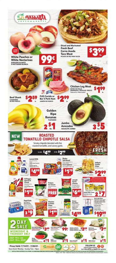 Vallarta (CA) Weekly Ad Flyer July 14 to July 20