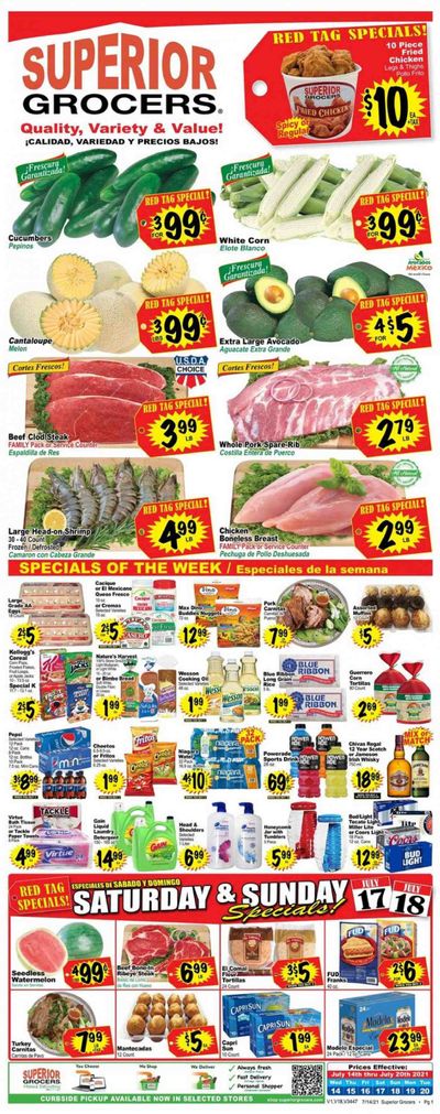 Superior Grocers (CA) Weekly Ad Flyer July 14 to July 20