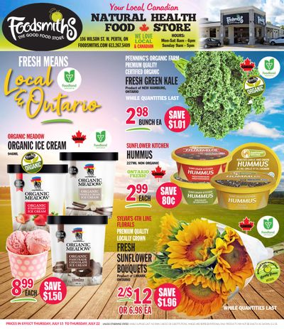 Foodsmiths Flyer July 15 to 22
