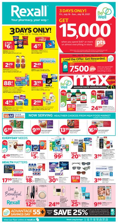Rexall (West) Flyer July 16 to 22