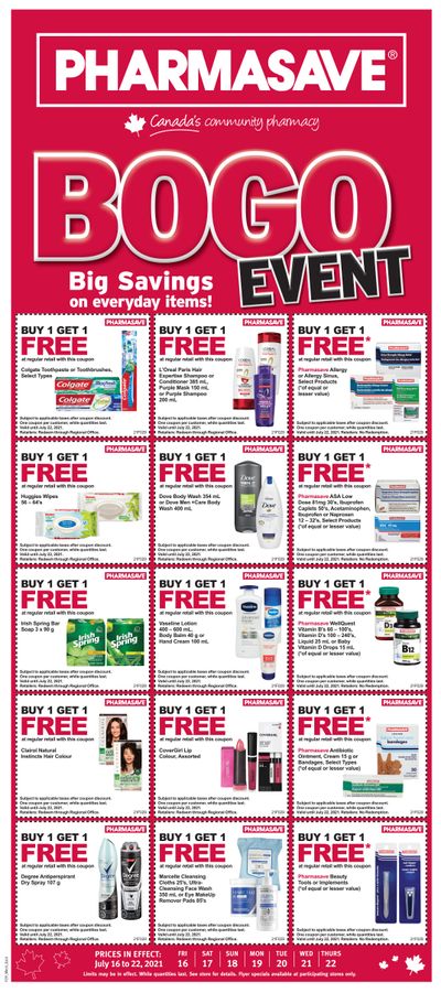 Pharmasave (ON) Flyer July 16 to 22