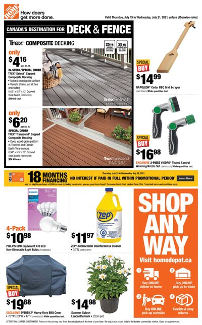 Home Depot (ON) Flyer July 15 to 21