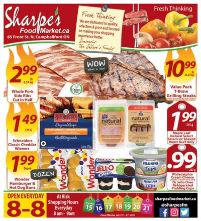 Sharpe's Food Market Flyer July 15 to 21