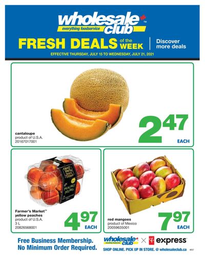 Wholesale Club (West) Produce Deal of the Week Flyer July 15 to 21