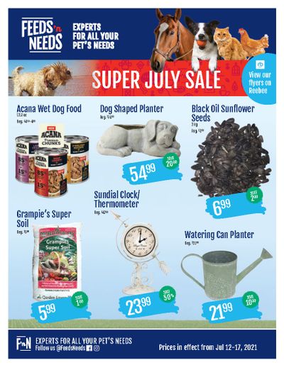 ShurGain Feeds'n Needs Flyer July 12 to 17