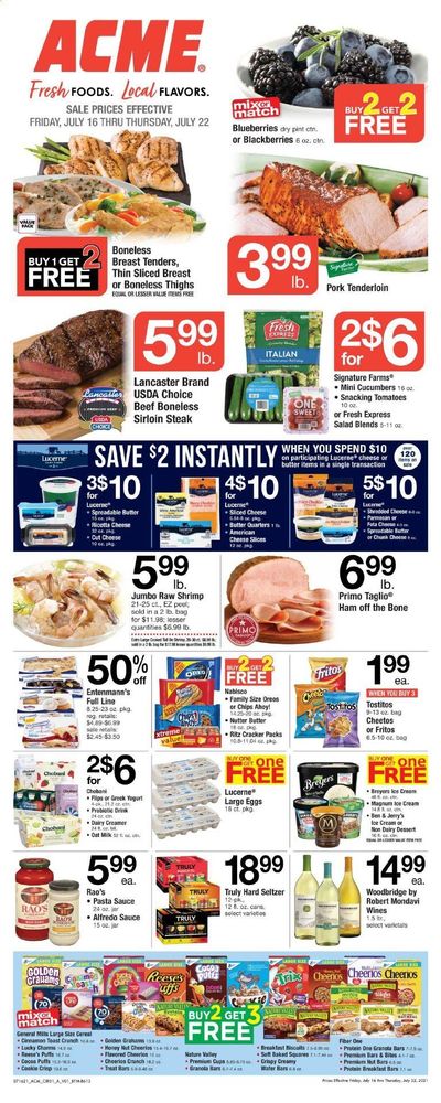 ACME (DE, NJ, NY, PA) Weekly Ad Flyer July 16 to July 22