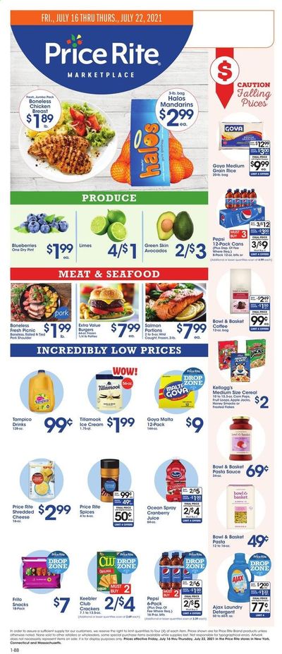 Price Rite (CT, MA, MD, NH, NJ, NY, PA, RI) Weekly Ad Flyer July 16 to July 22