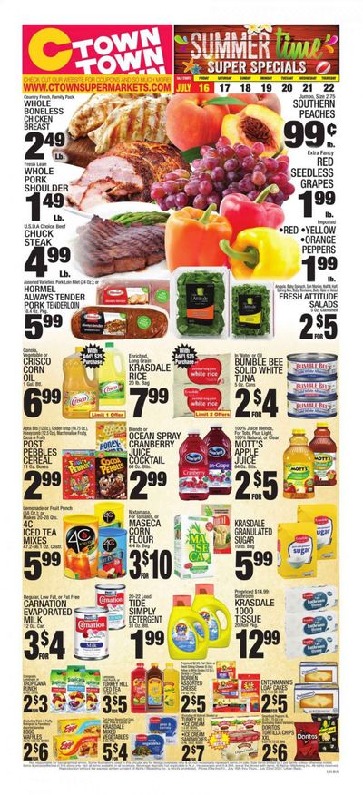 C-Town (CT, FL, MA, NJ, NY, PA) Weekly Ad Flyer July 16 to July 22