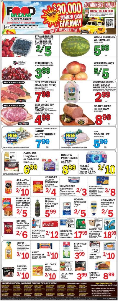 Food Bazaar (CT, NJ, NY) Weekly Ad Flyer July 15 to July 21